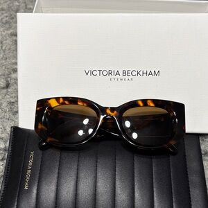 Victoria Beckham Brown Tortoise Sunglasses